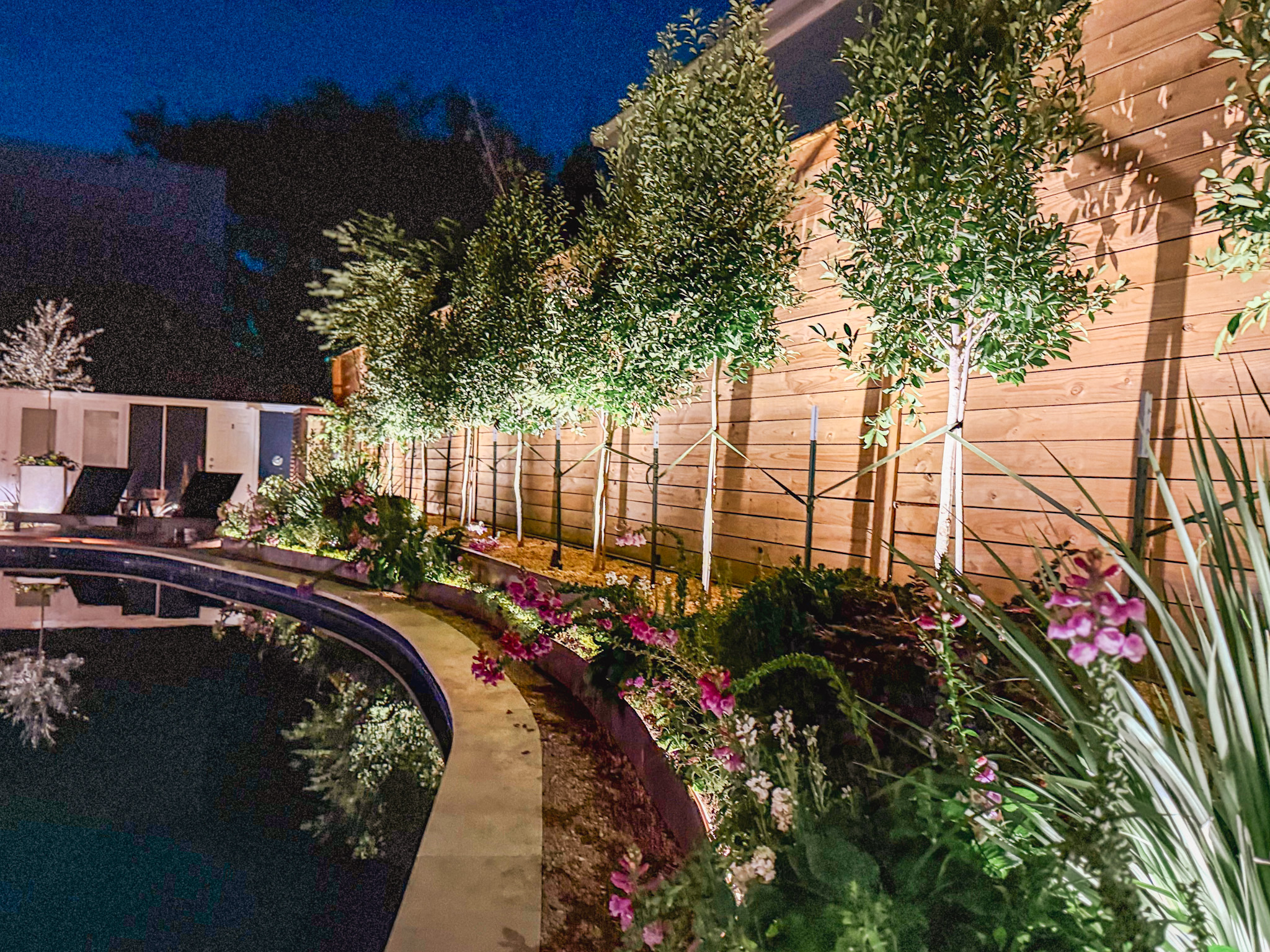 Poolside Uplighting